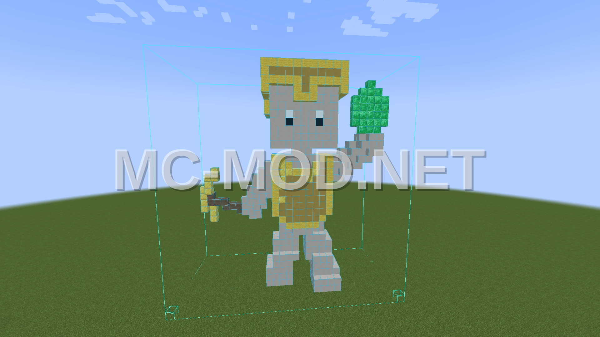 Golden Man Statue