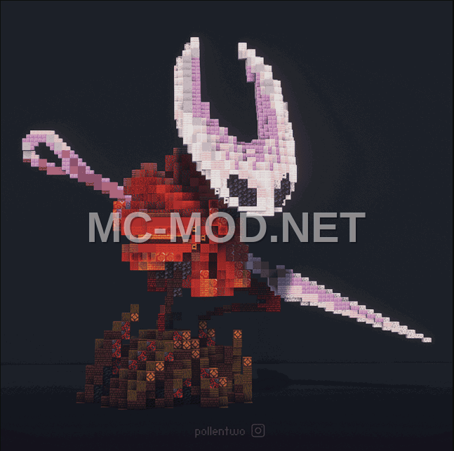 Hornet Hollow Knight Minecraft Statue Build