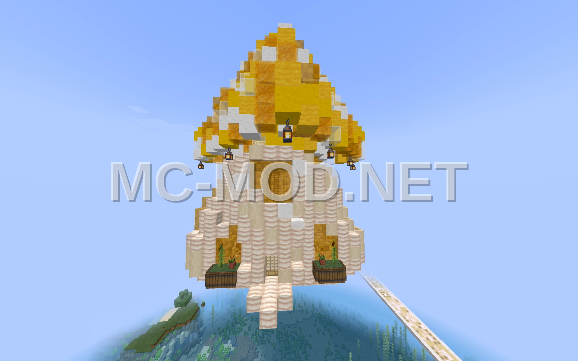 Inhabitable Yellow Mushroom House