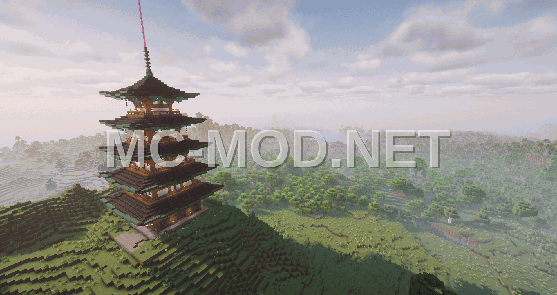 Japanese Style Temple Structure