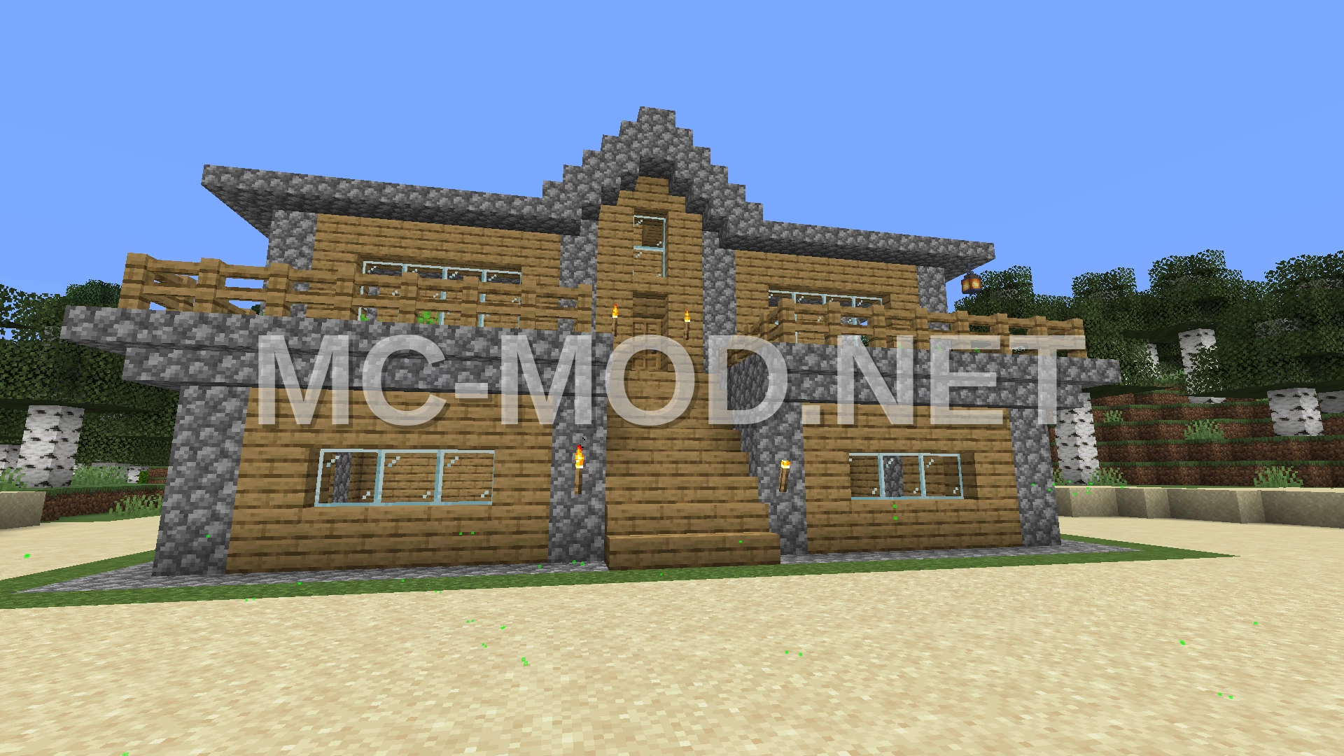 Spacious Two-Story Wooden Survival Home