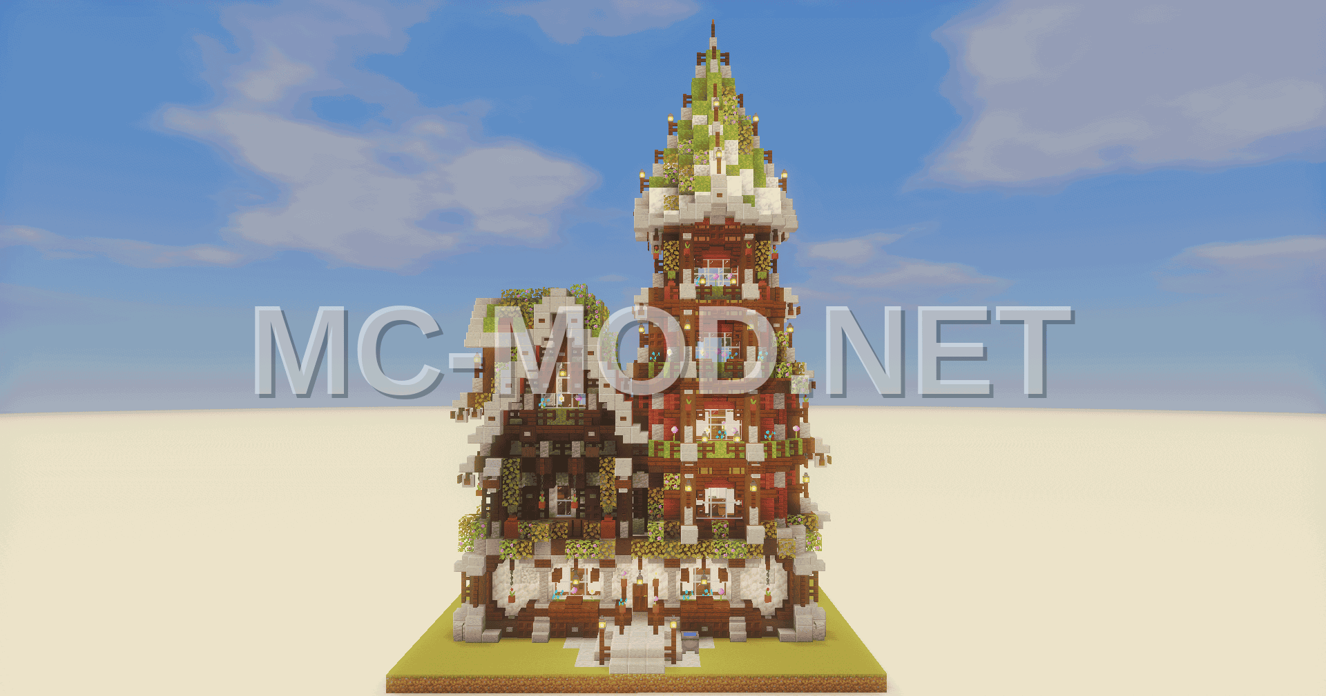 Medieval Colorful Decorated House