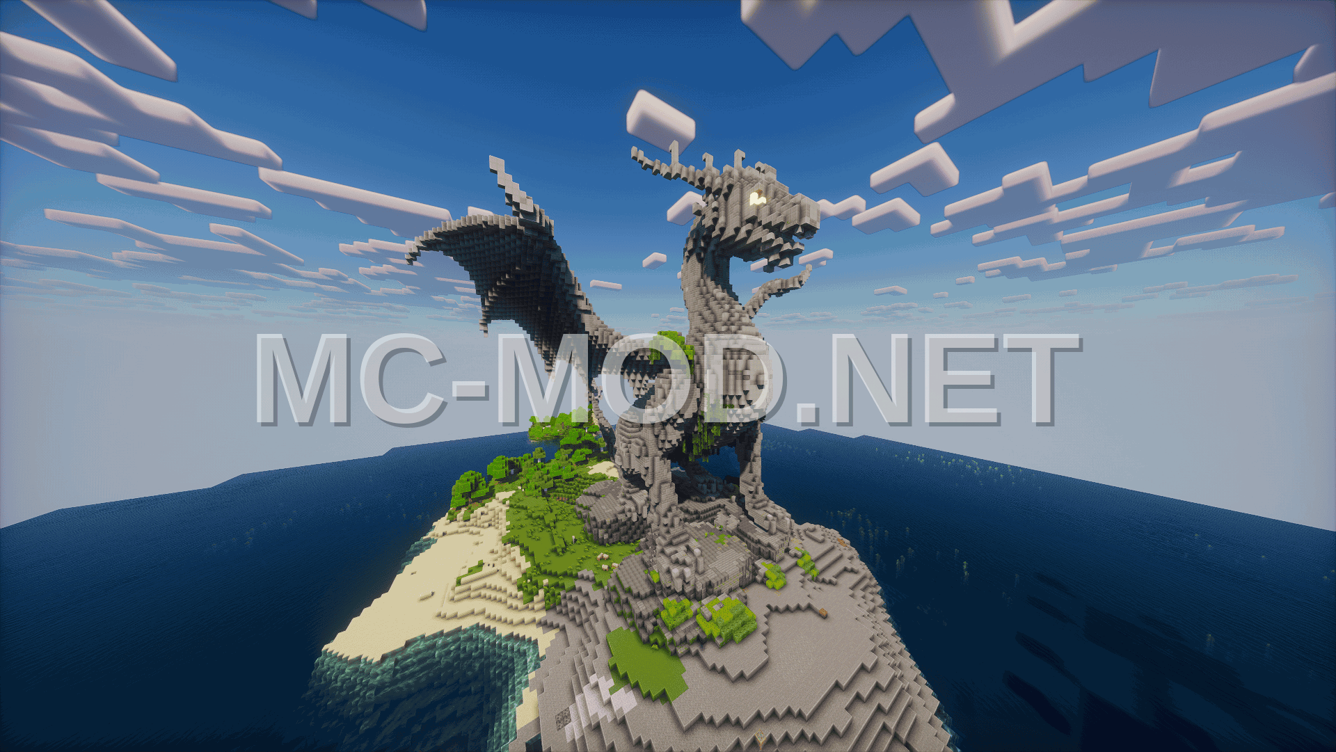 Medieval Dragon Monument
