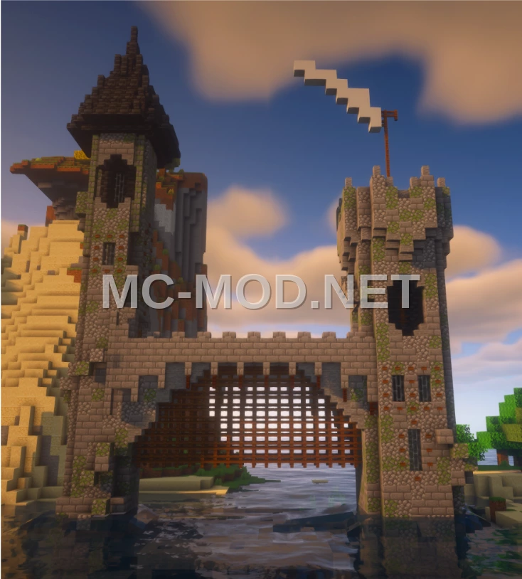 Medieval Stone Castle Entrance Gate