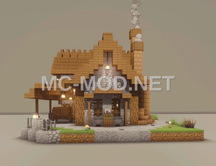 Medieval Style House With Interior