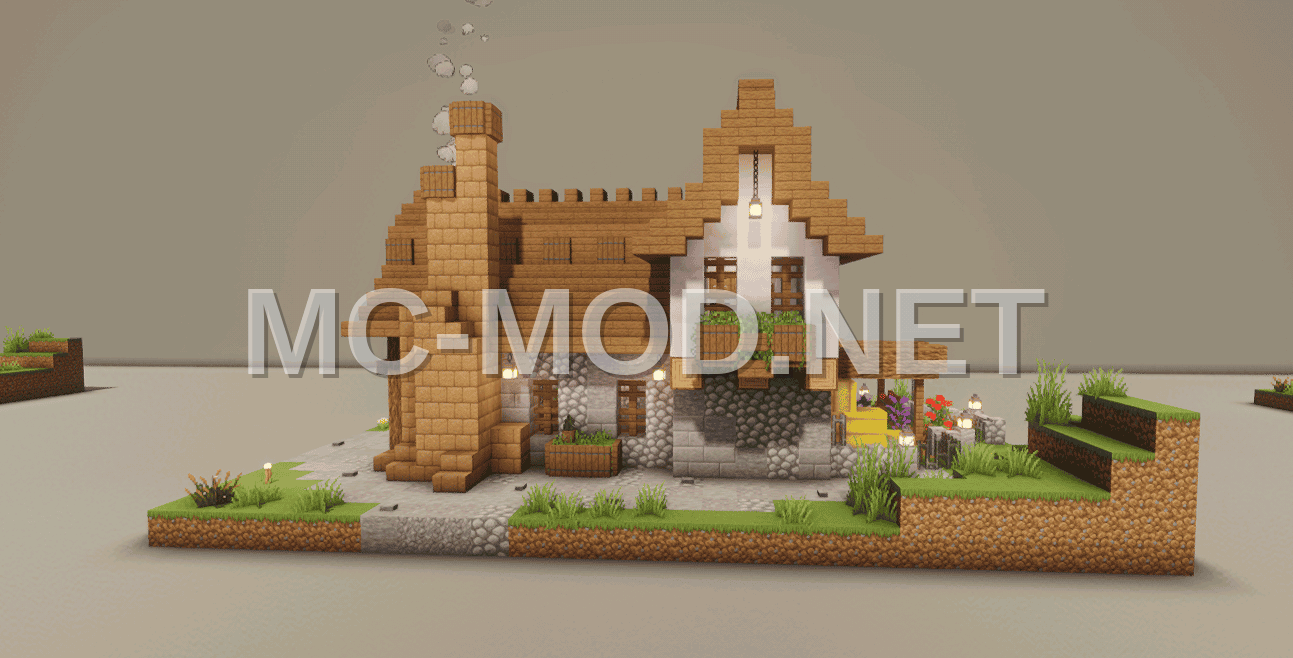 Medieval Style House With Interior