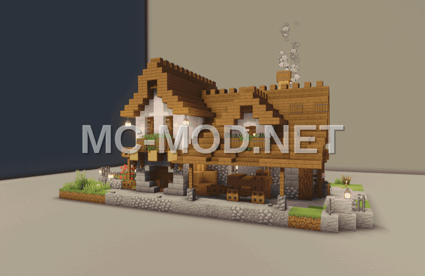 Medieval Style House With Interior