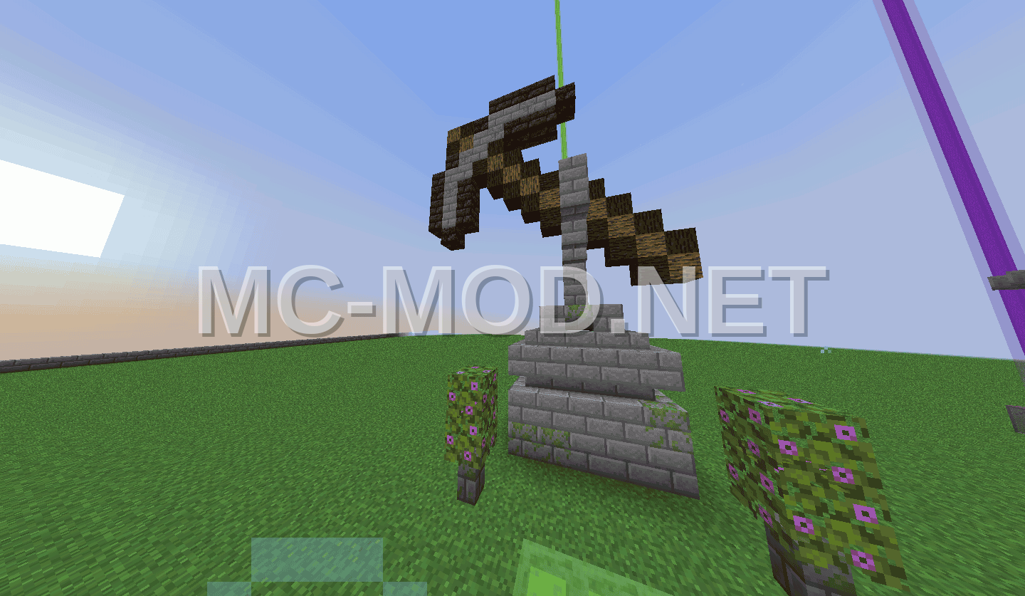 Minecraft Pickaxe Decoration Statue