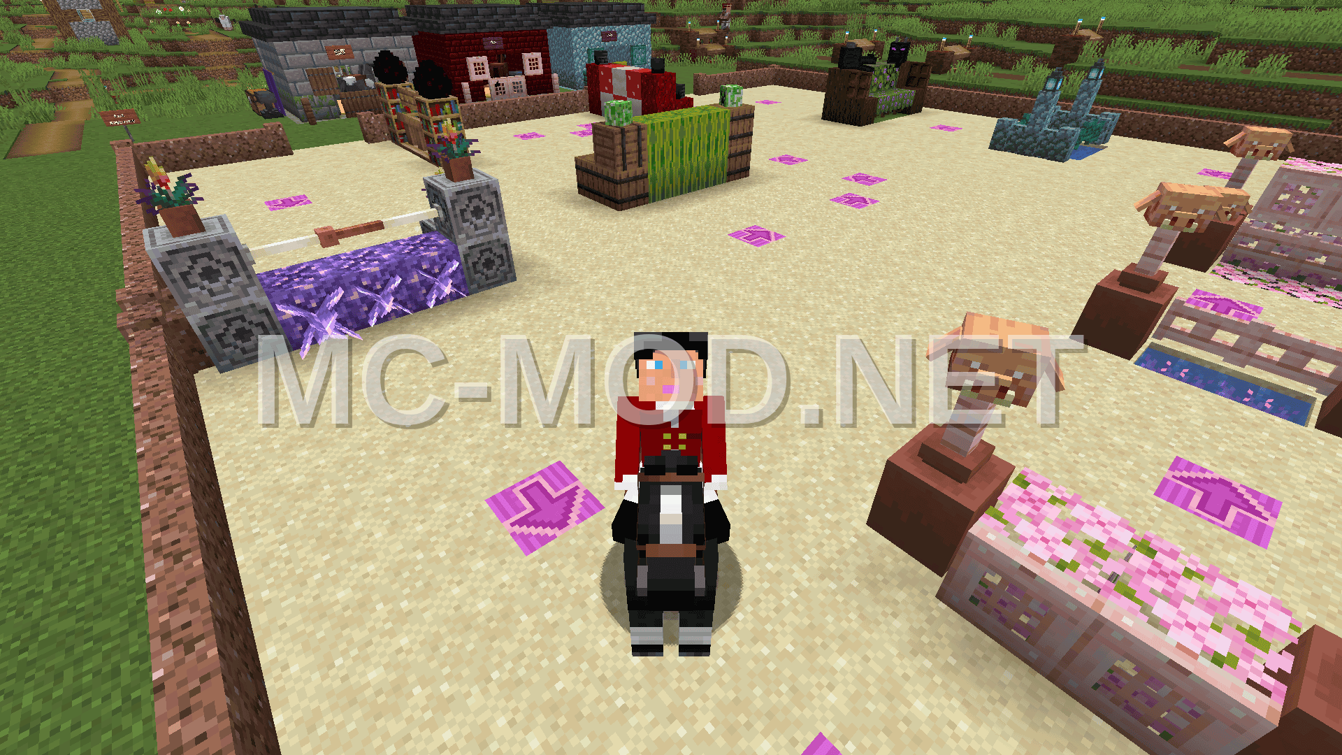 Minecraft Show Jumping Arena for Equestrian Events