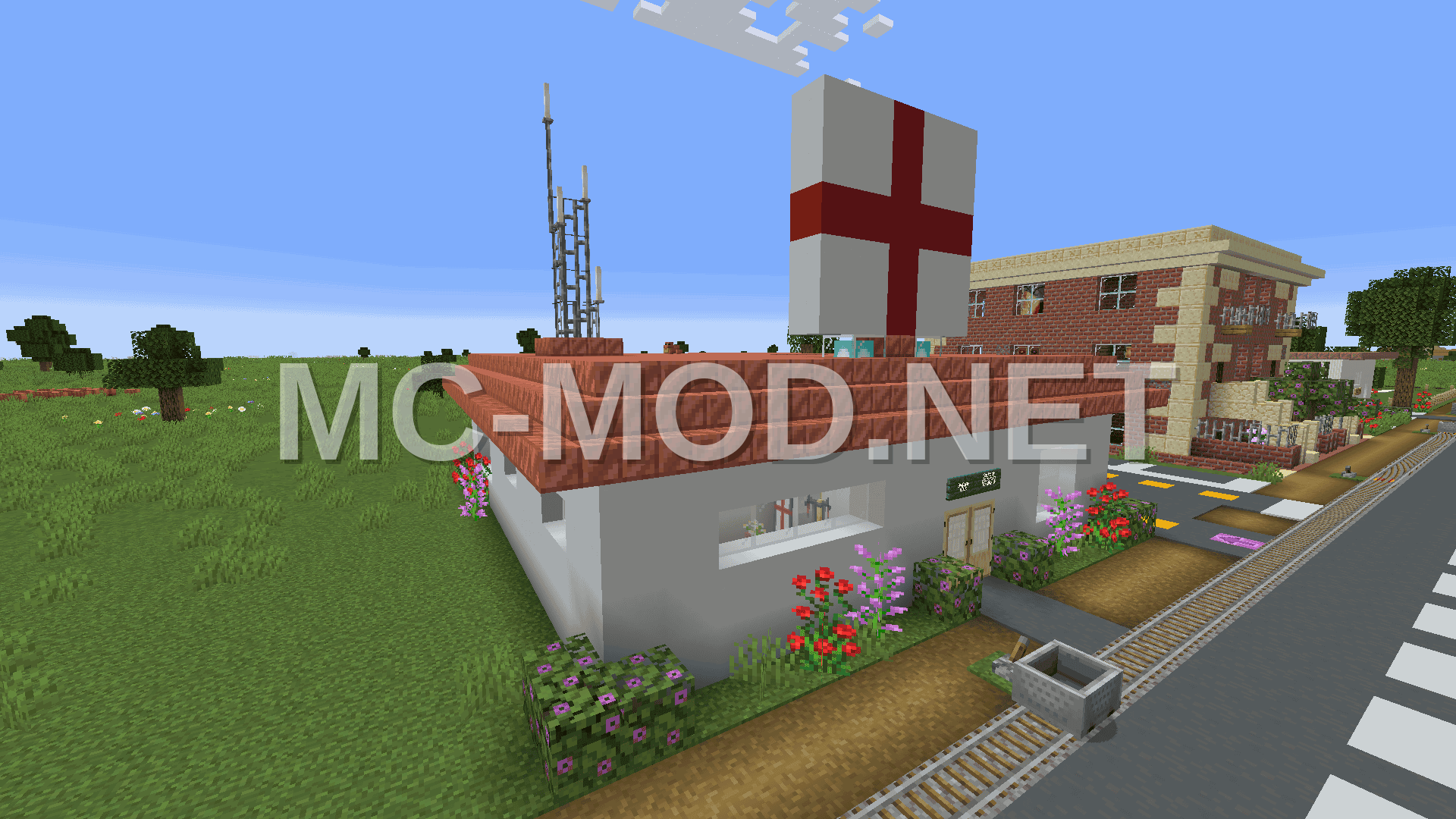Minecrafty Town Medical Center Building