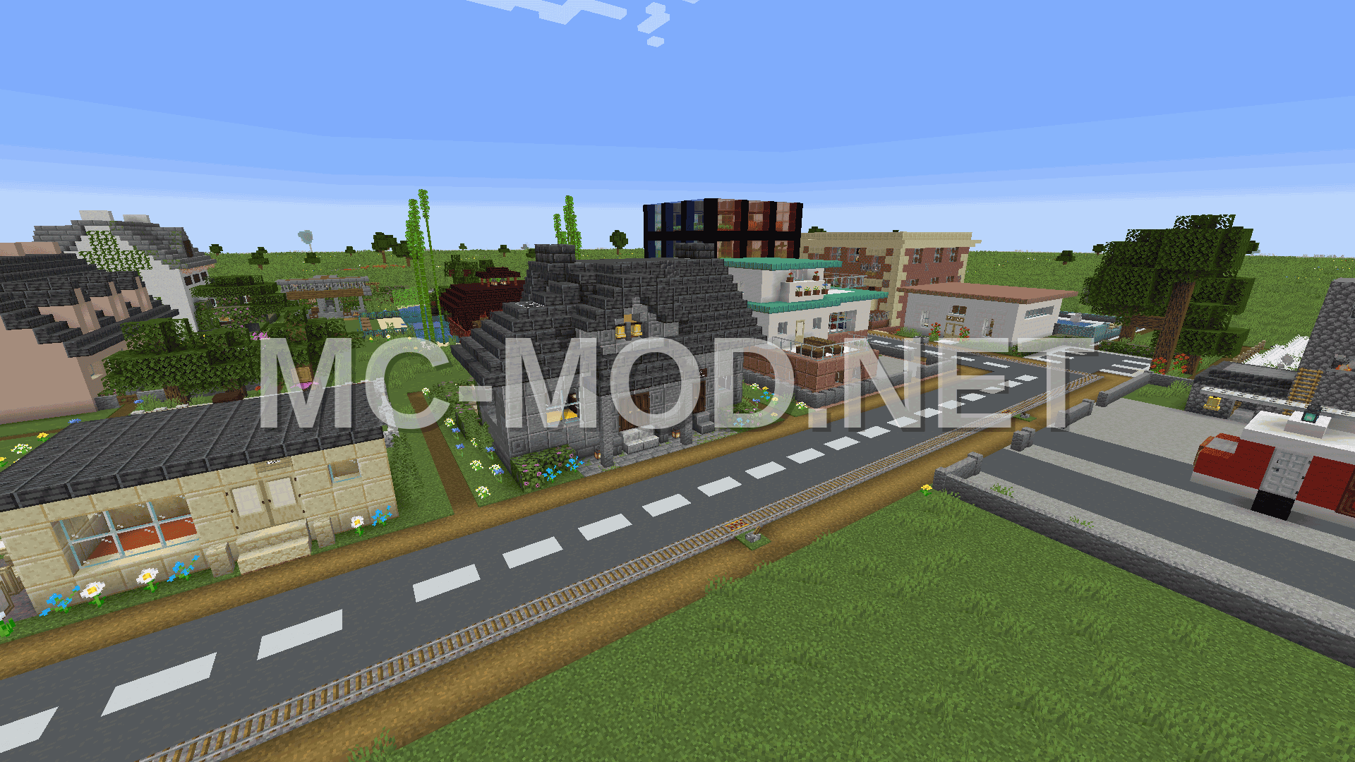 Minecrafty Town Schematic