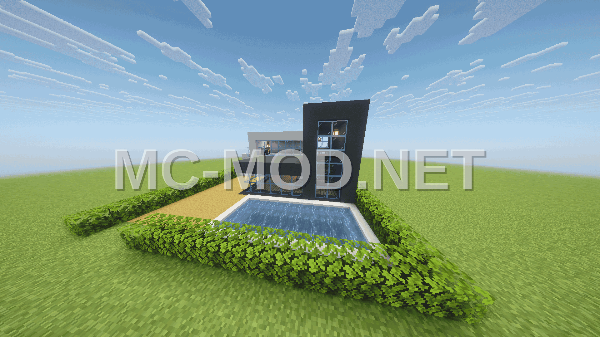 Modern Concrete House With Pool
