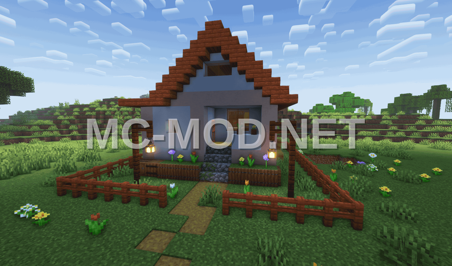 Modern Orange White House Build