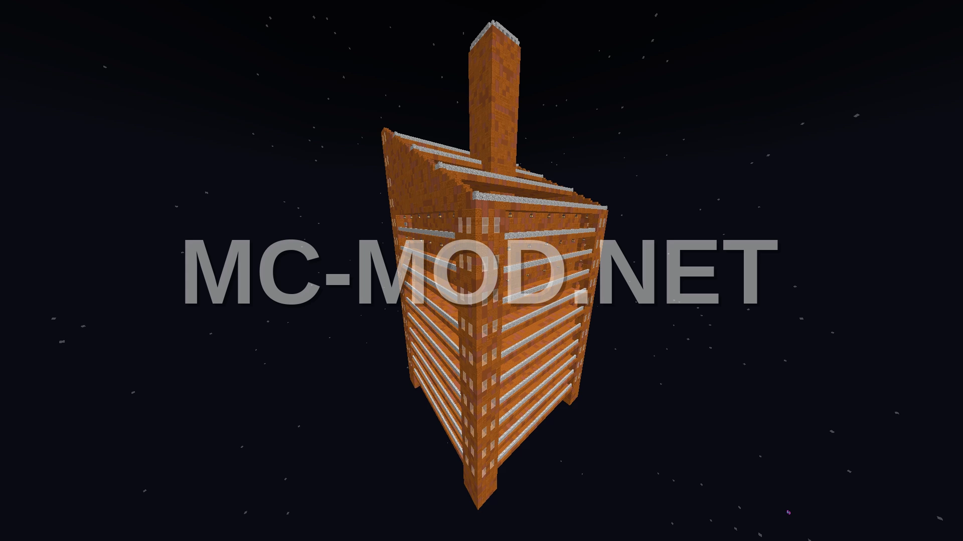 Large Red Sandstone Modern Tower