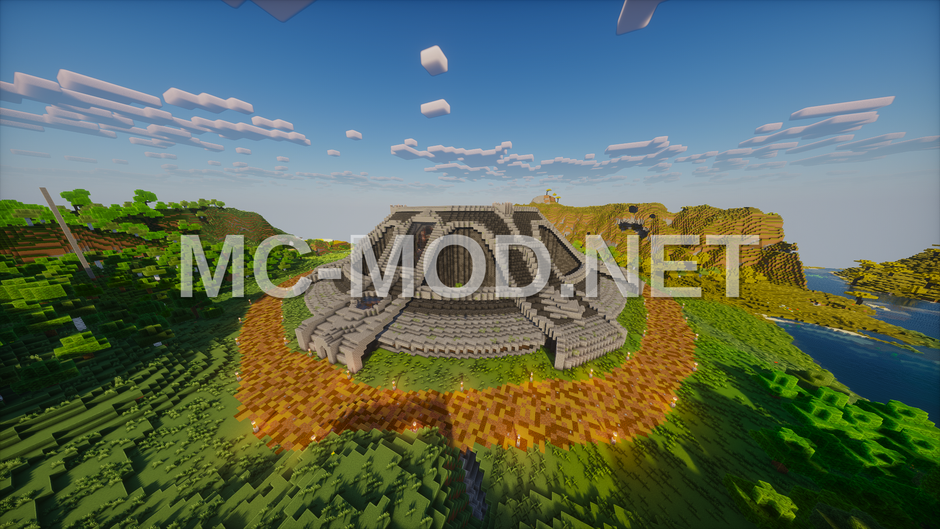 Modern Survival Base with Integrated Farms and Lower Level