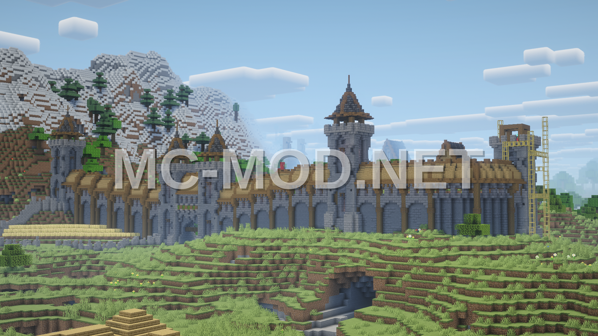 Modular Medieval City Wall Schematic