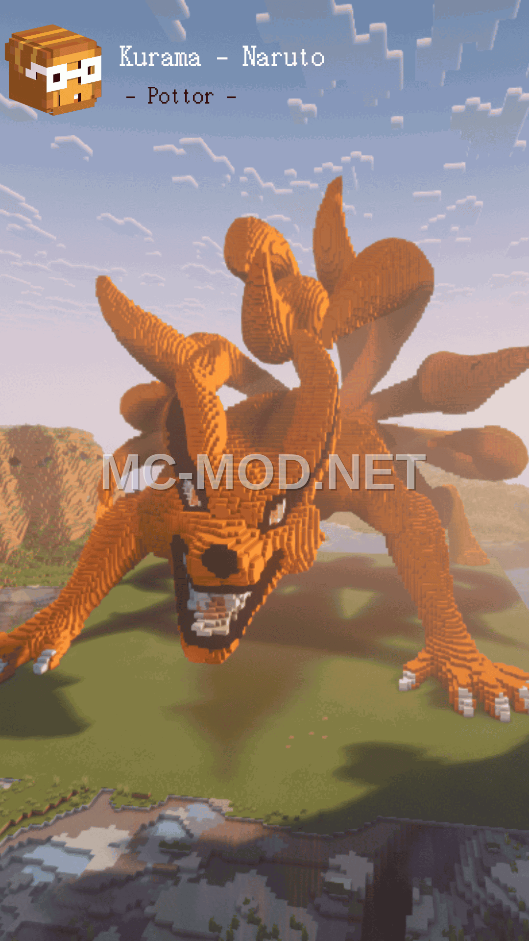 Naruto Kurama Statue