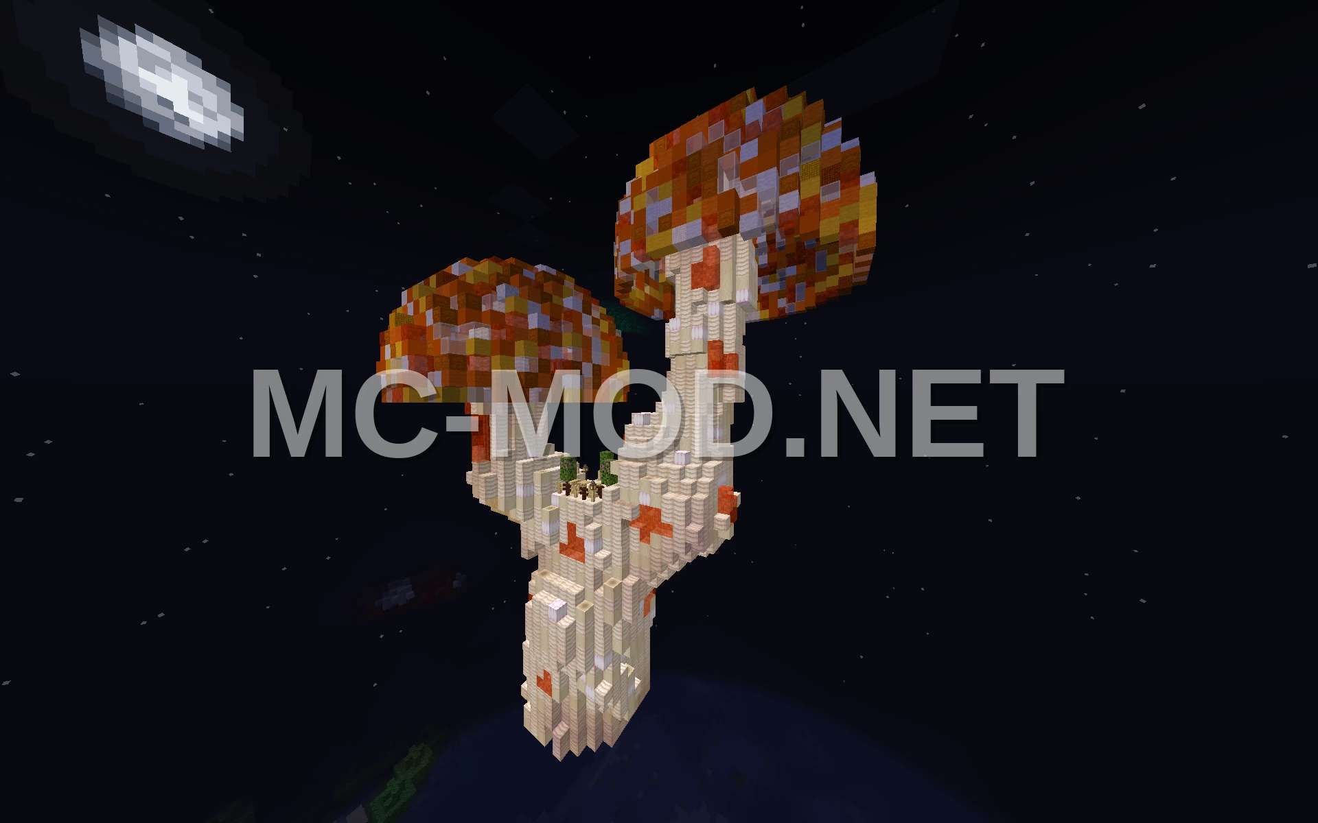 Orange Mushroom House