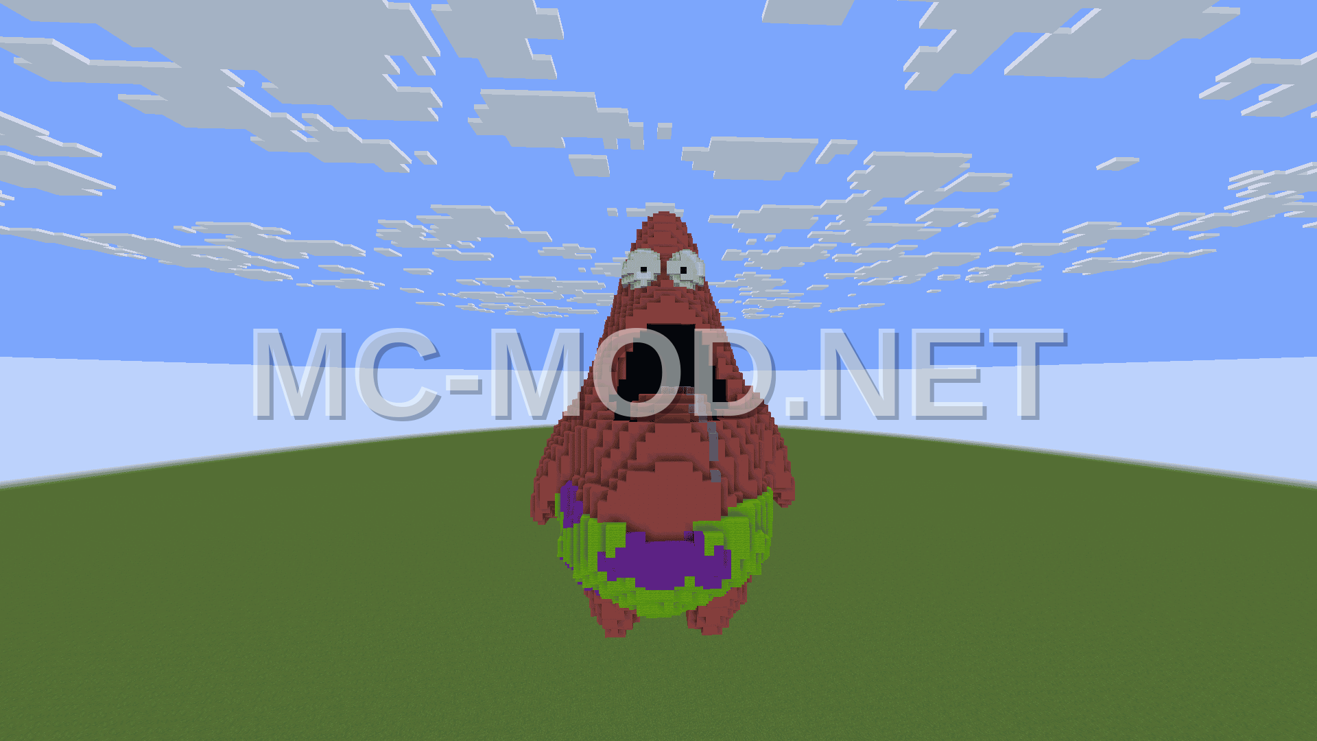 Patricio Star Minecraft Statue Decoration