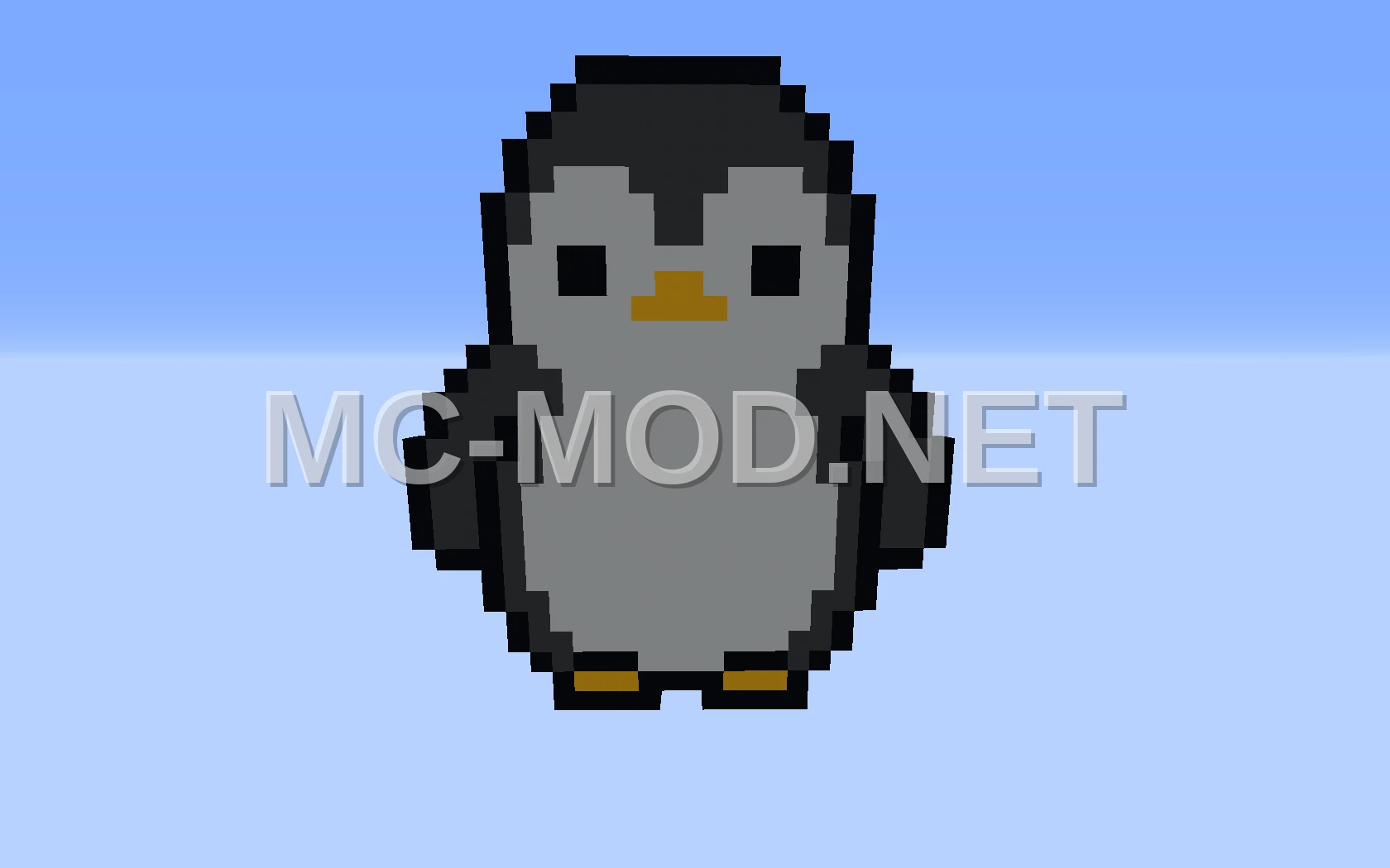 Penguin Pixel Art Design