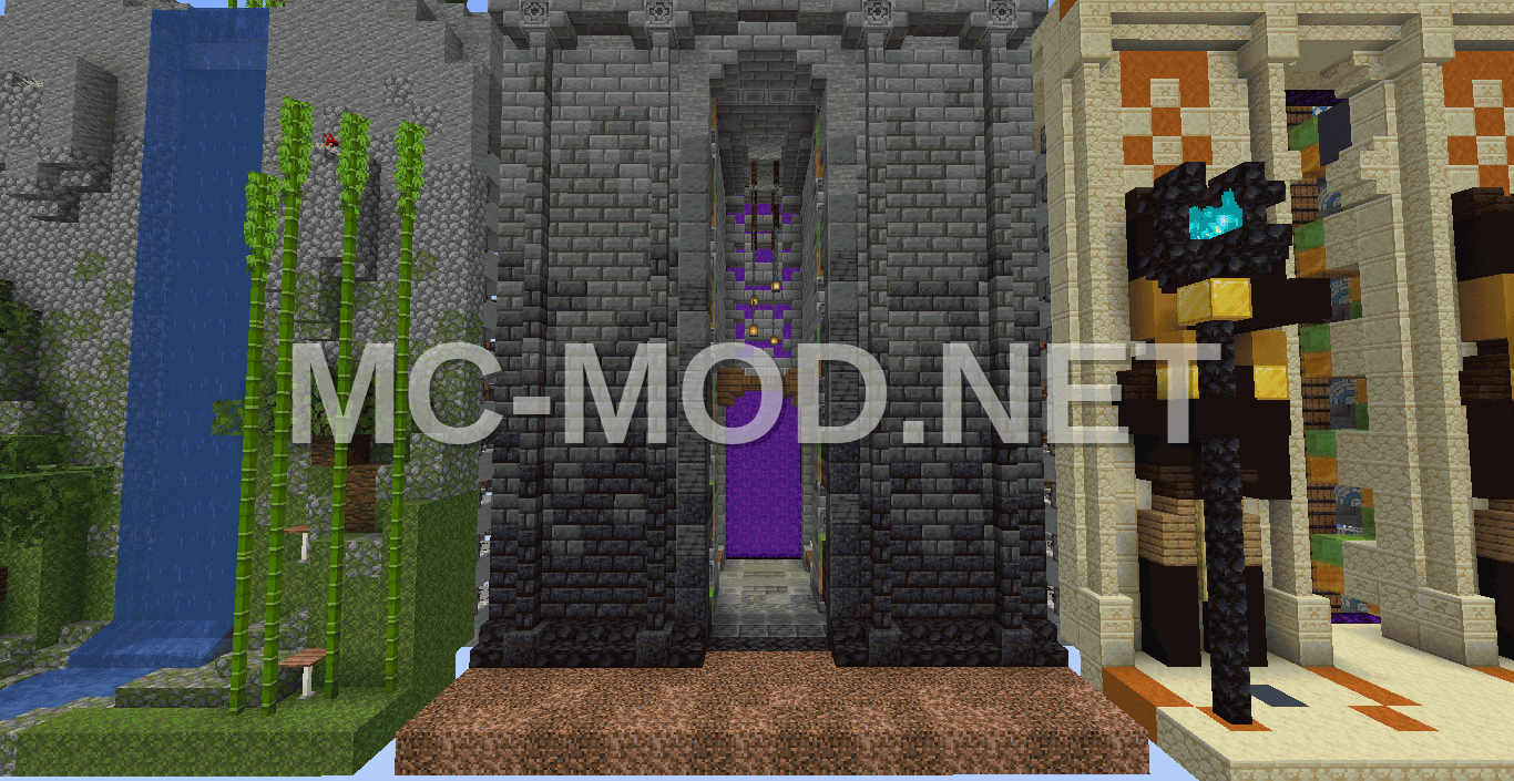 Redstone Activated Portal Decorations