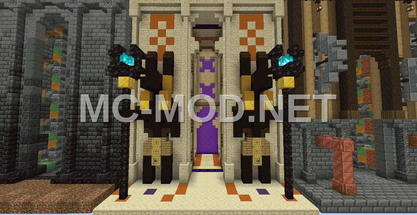 Redstone Activated Portal Decorations