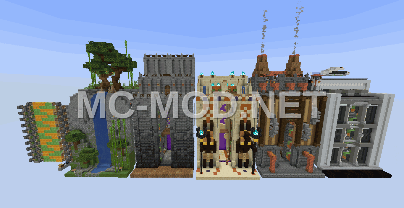 Redstone Activated Portal Decorations