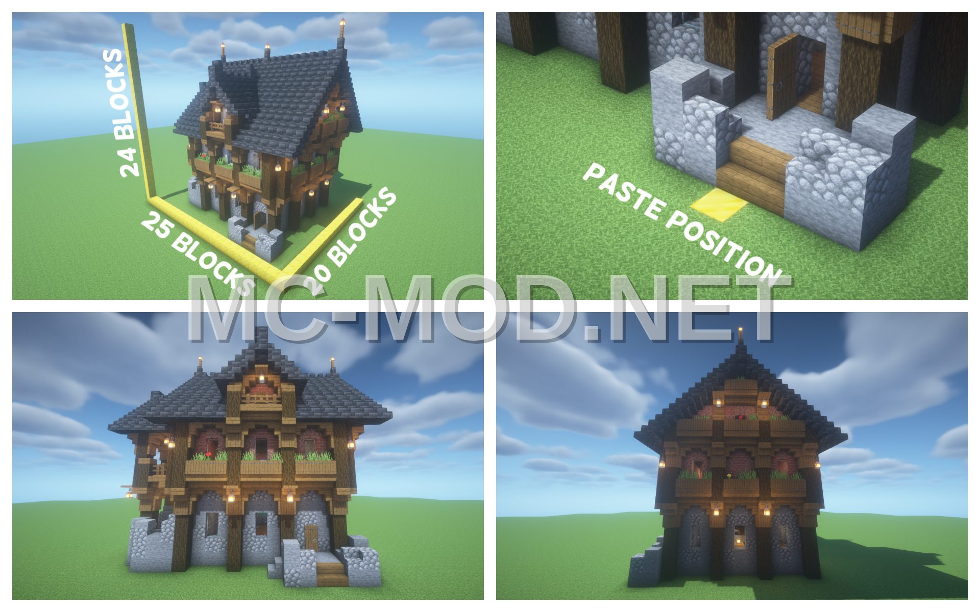 Rustic Granite Brick House