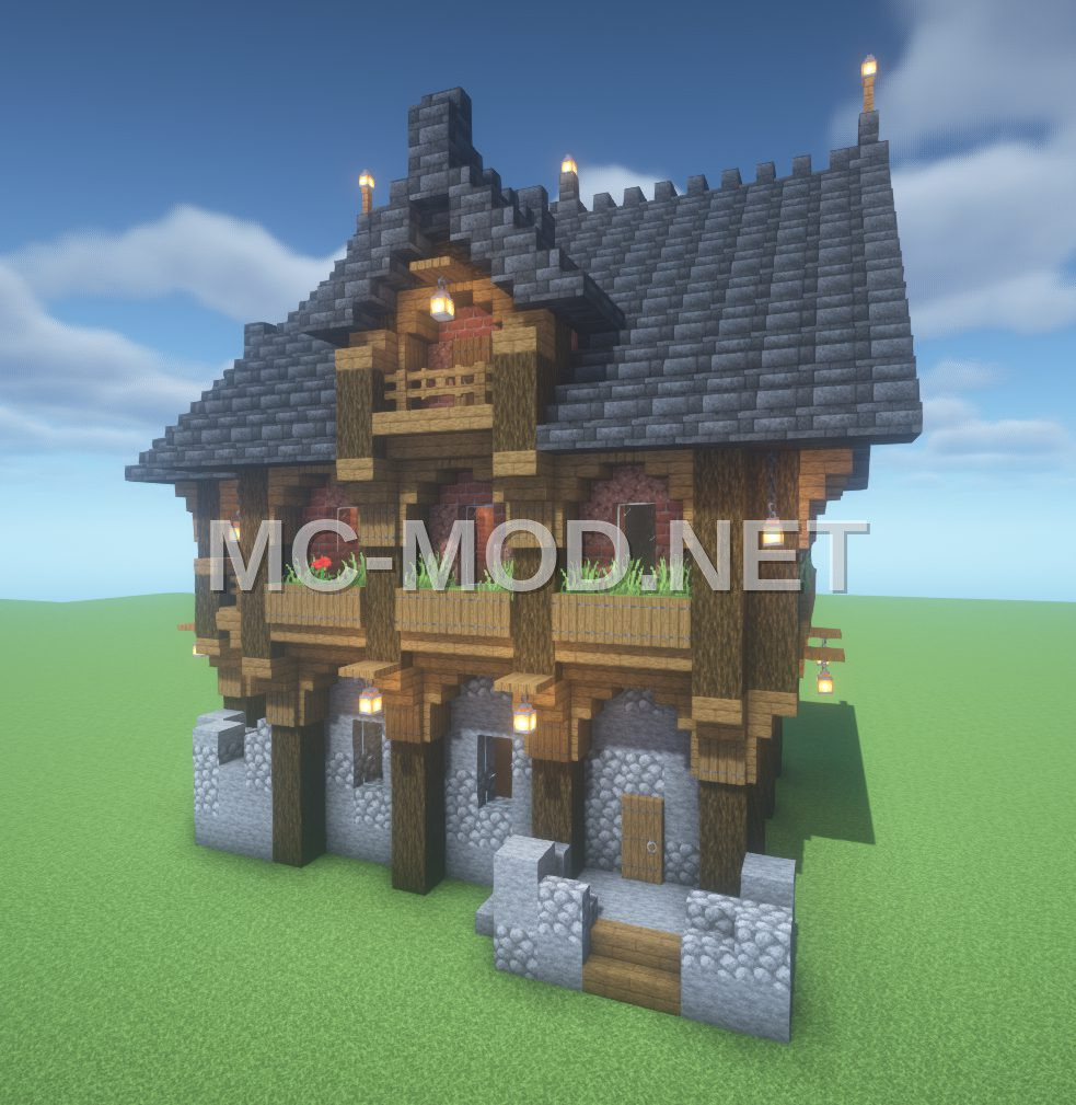 Rustic Granite Brick House