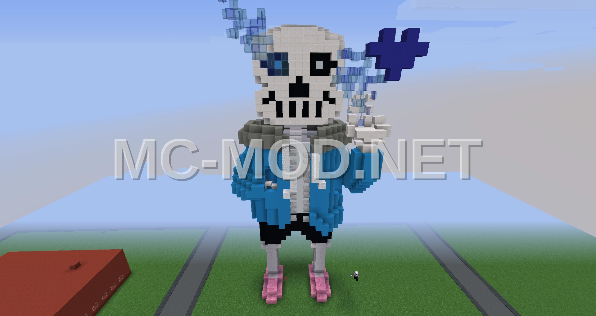 Sans Undertale Minecraft Statue