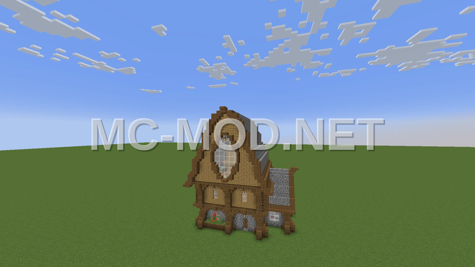Rustic Semi-Oval Starter Home