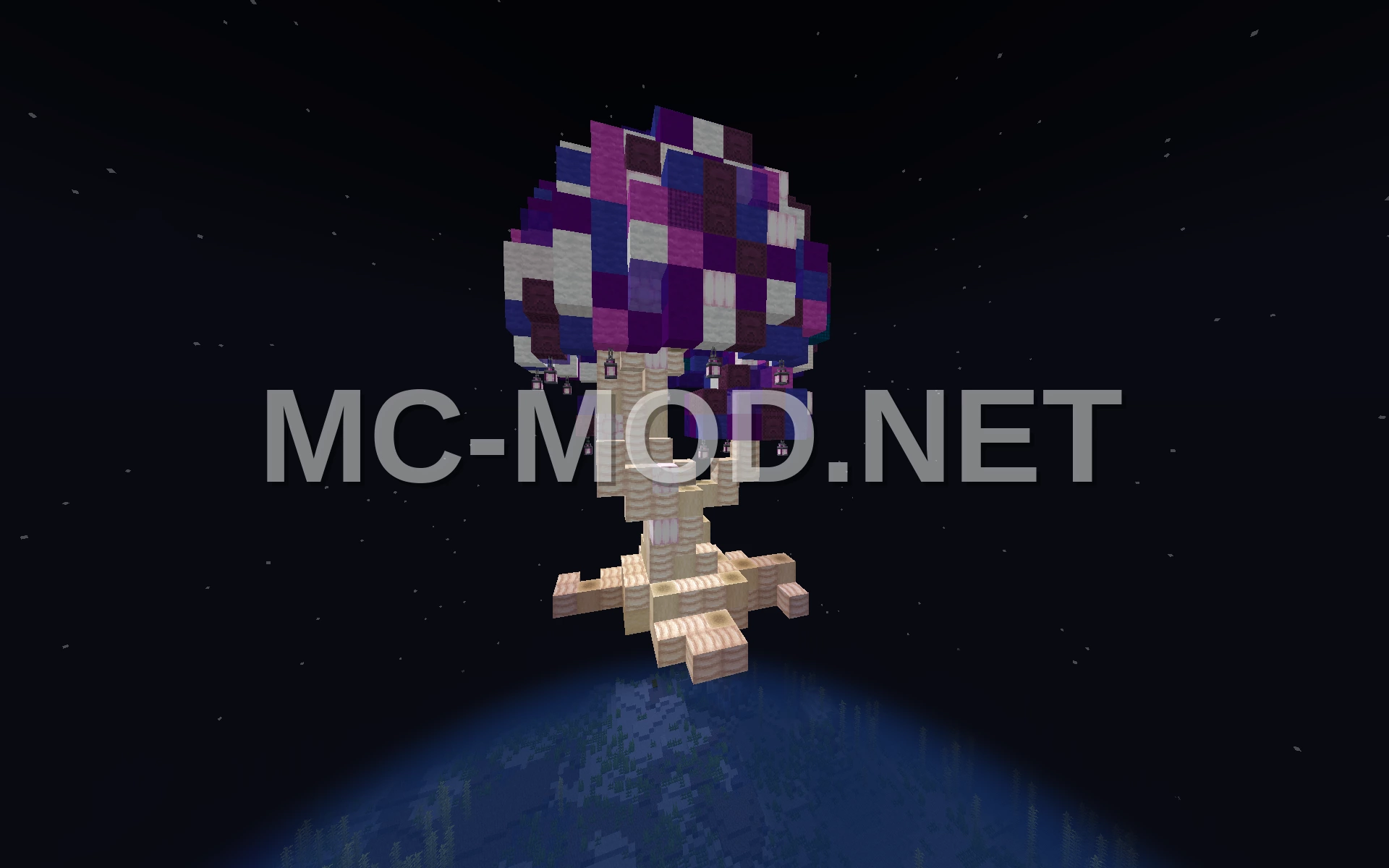 Small Decorative Purple Mushroom