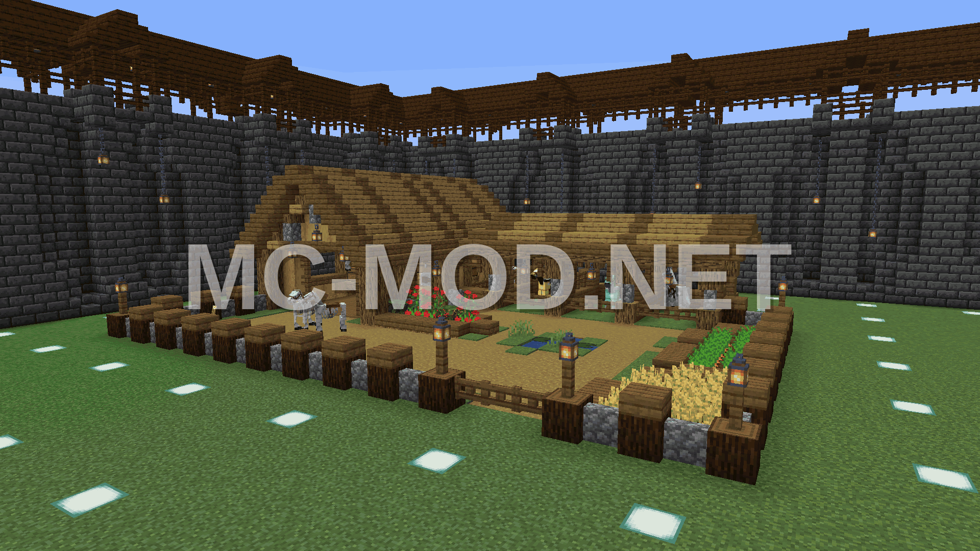 Spacious Oak Barn for Survival