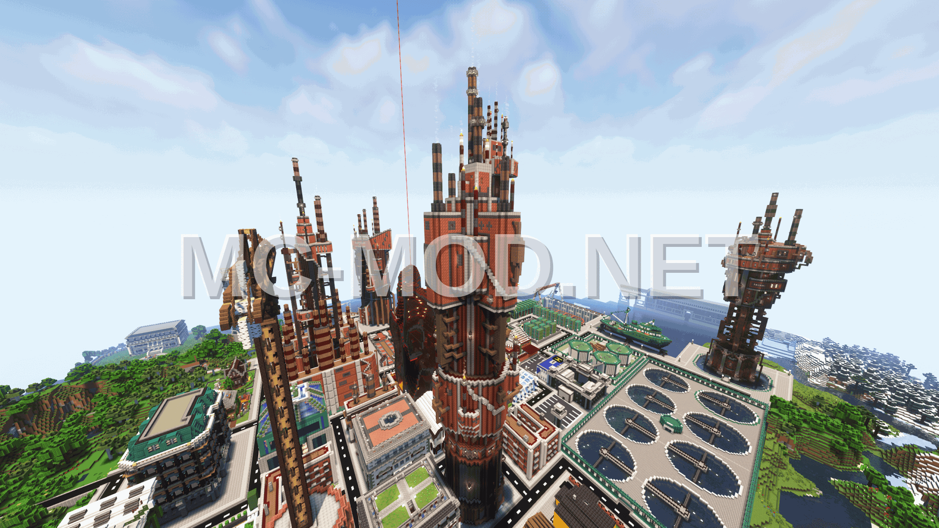 Steampunk Skyscraper Model 4