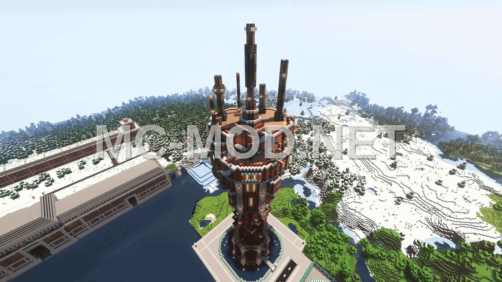 Steampunk Skyscraper Model 5 Tower