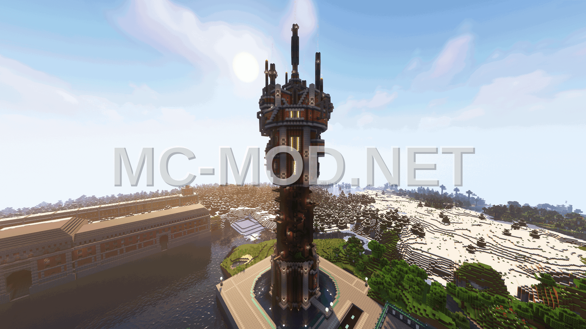 Steampunk Skyscraper Model 5 Tower