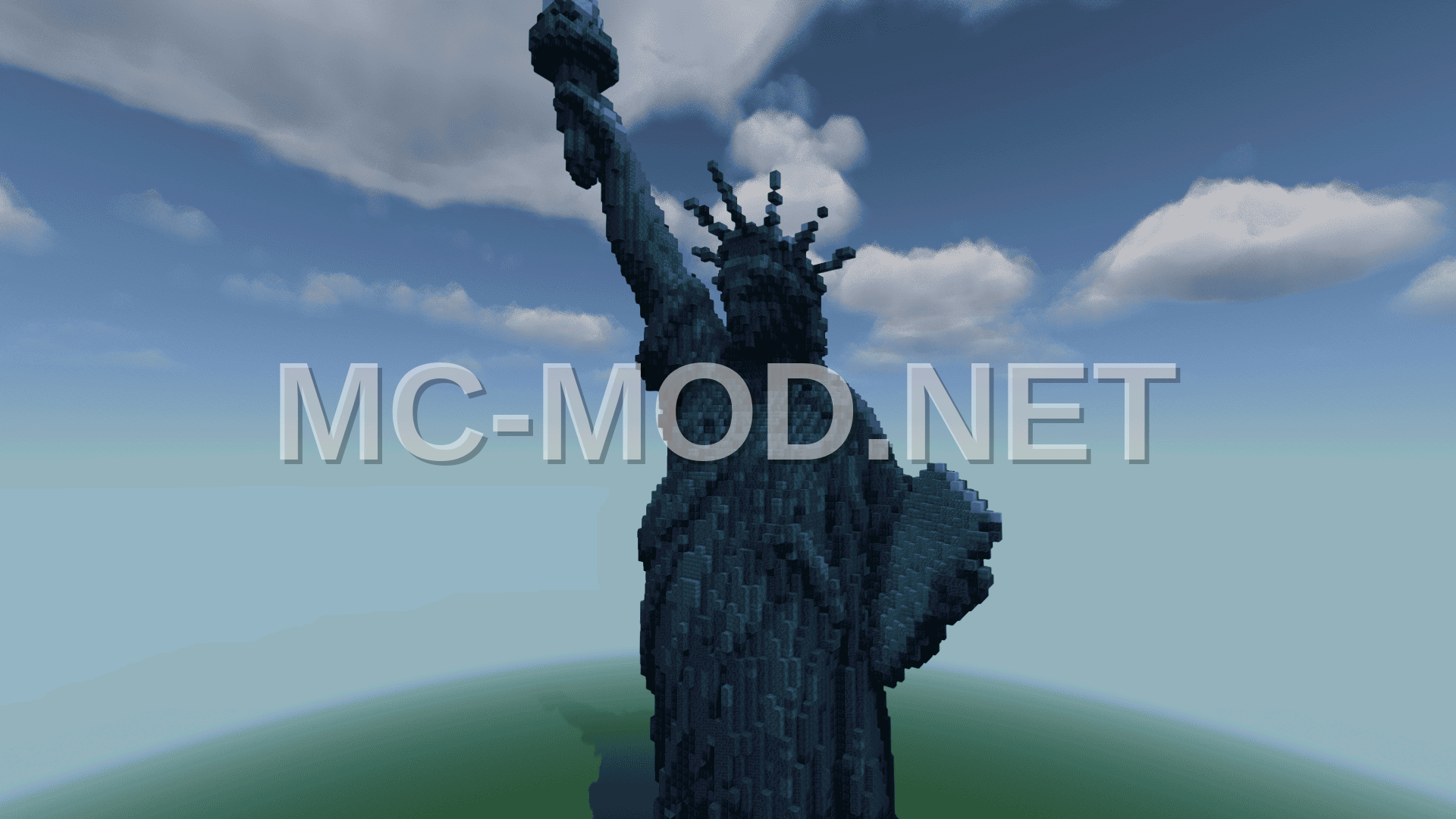 Stone Statue of Liberty Minecraft Replica