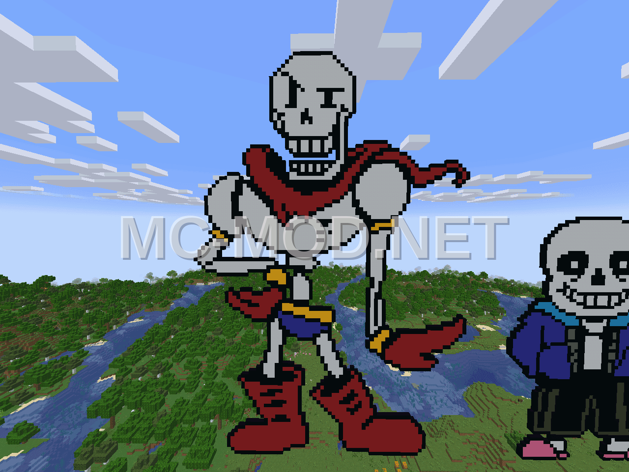 Undertale Papyrus Combat Sprite Pixel Art