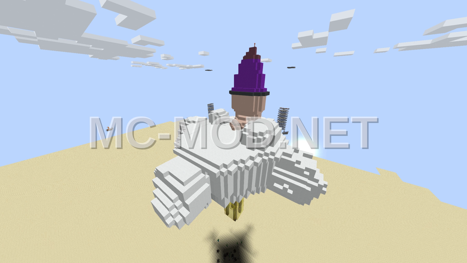 Worm Wizard Cloud with Iron Farm