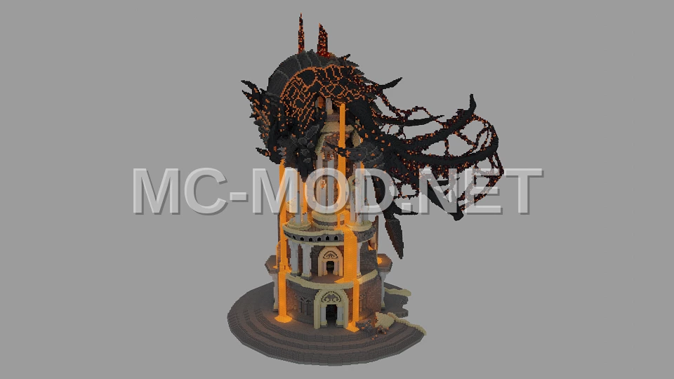 Wyrmrest Temple Deathwing Minecraft Recreation