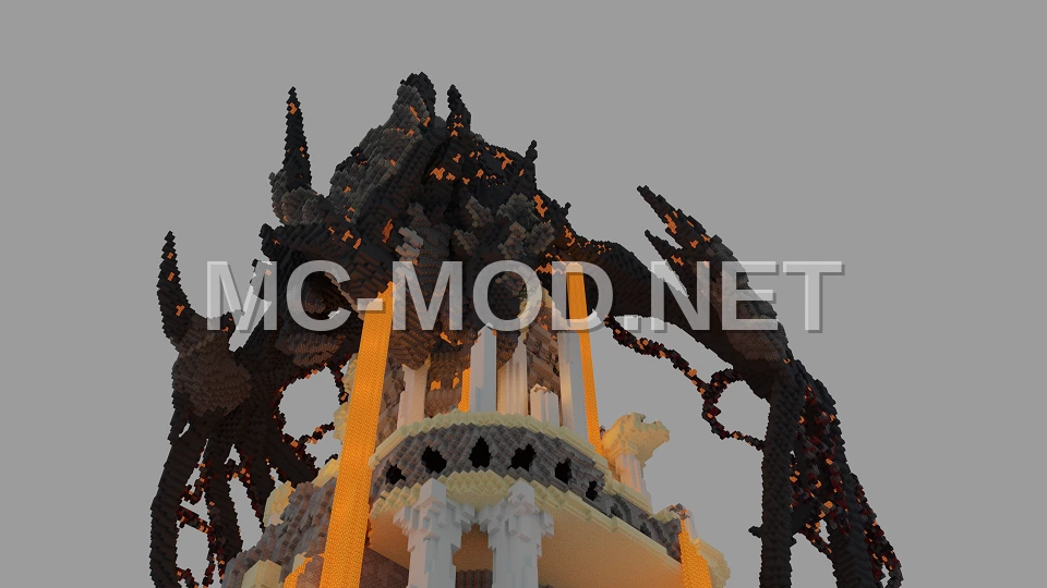 Wyrmrest Temple Deathwing Minecraft Recreation