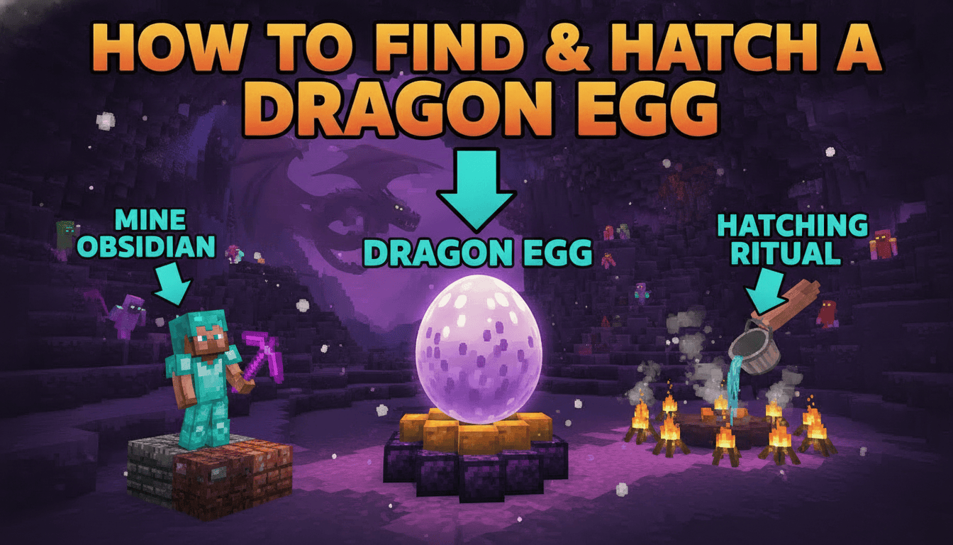 How to find and hatch a dragon egg in Minecraft