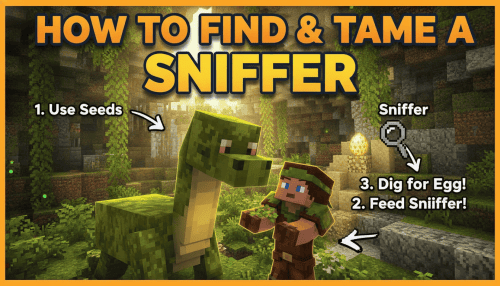 How to find and tame a Sniffer in Minecraft