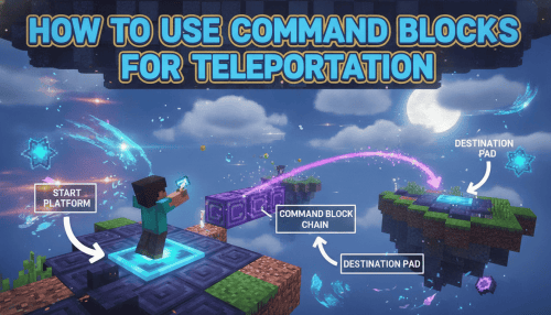 How to use command blocks for teleportation in Minecraft