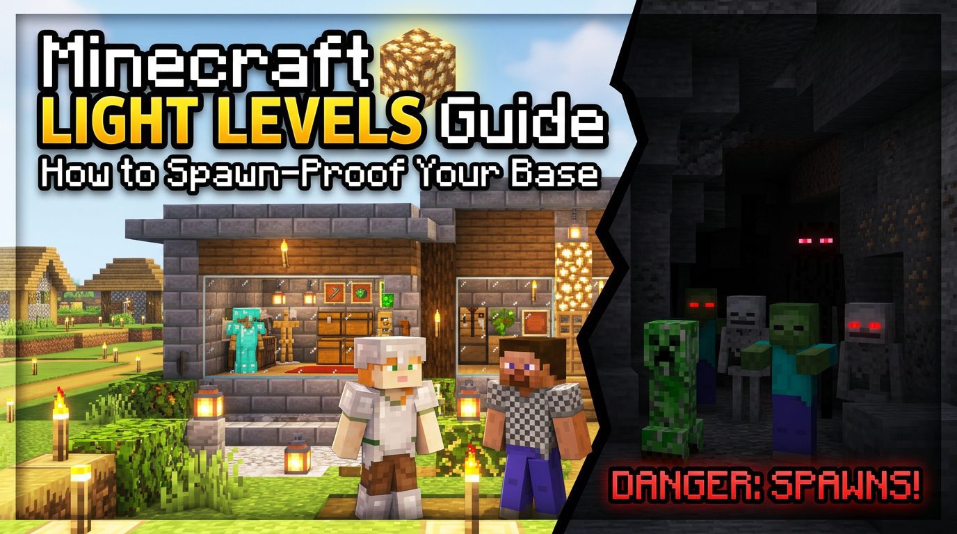 Minecraft Light Levels Guide: How to Spawn-Proof Your Base