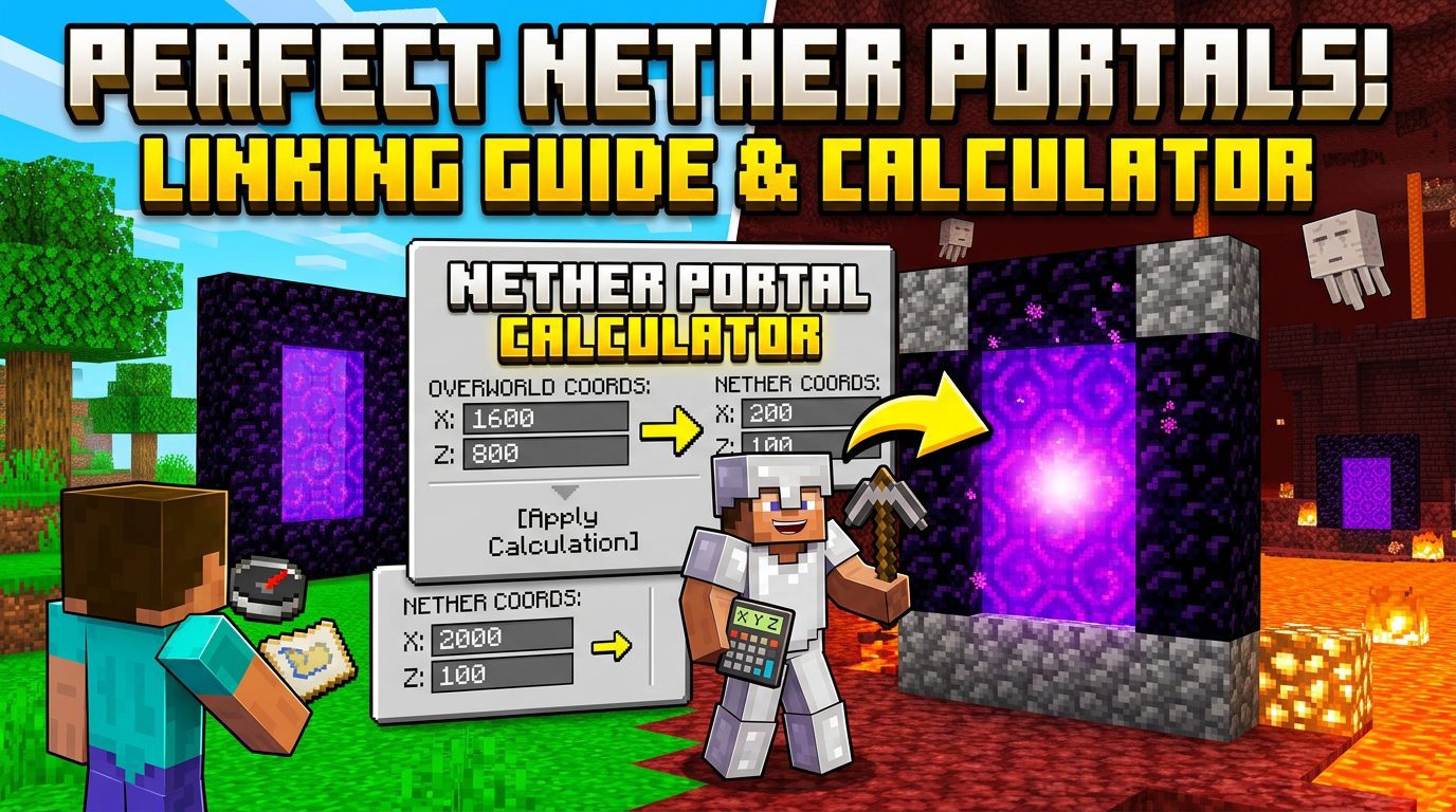 Nether Portal Calculator Guide: How to Link Portals Perfectl
