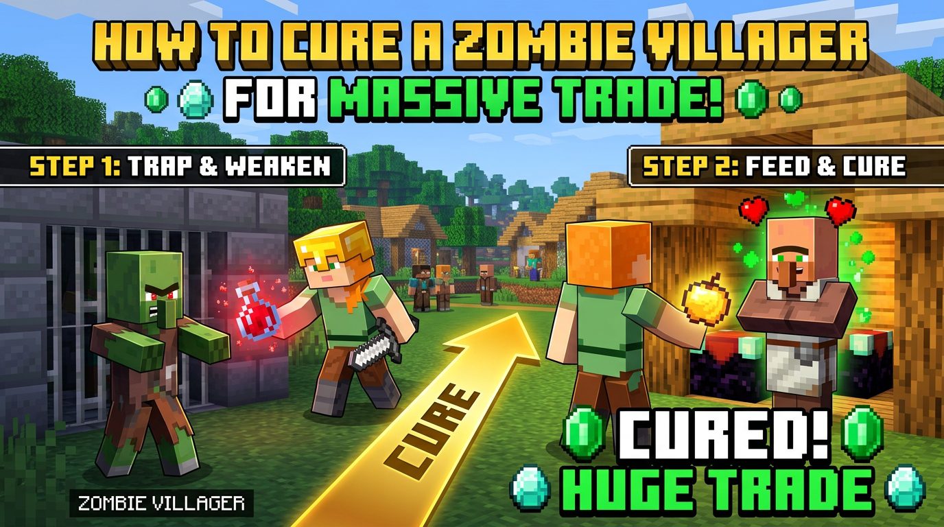How to Cure a Zombie Villager in Minecraft for Massive Trade