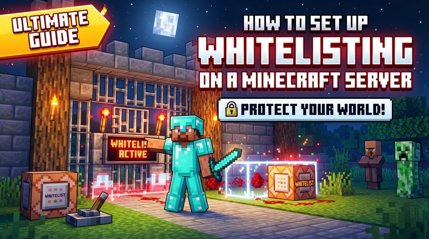 How to set up whitelisting on a Minecraft server