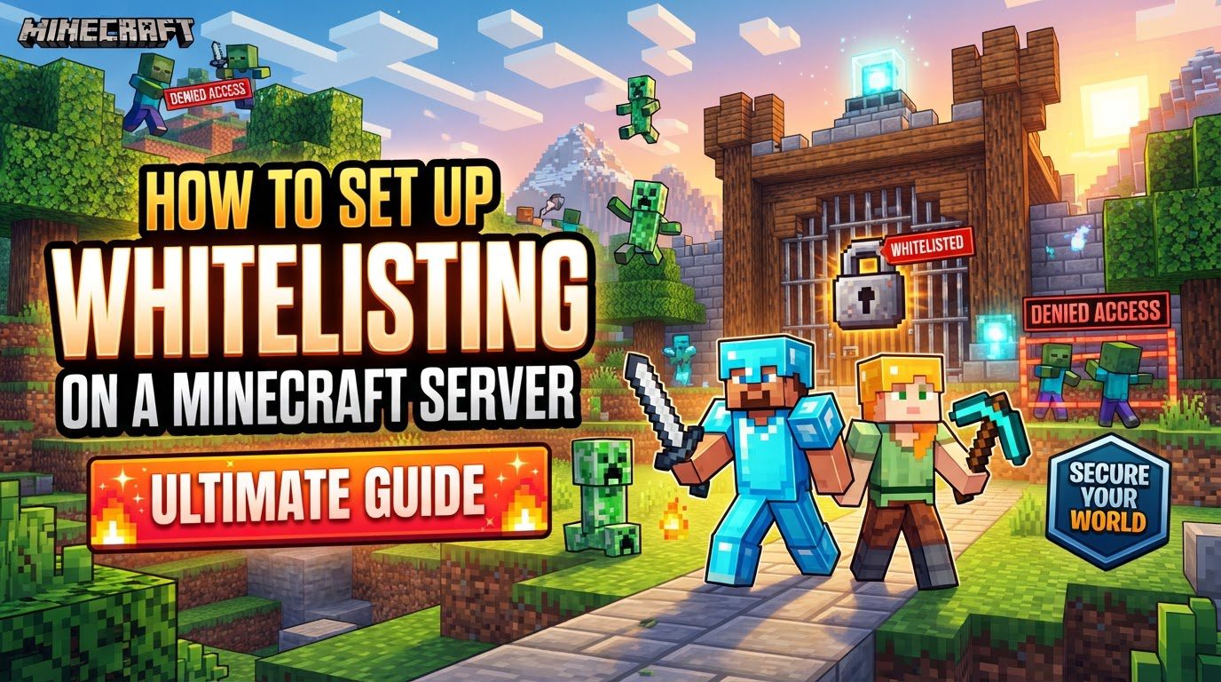 How to set up whitelisting on a Minecraft server