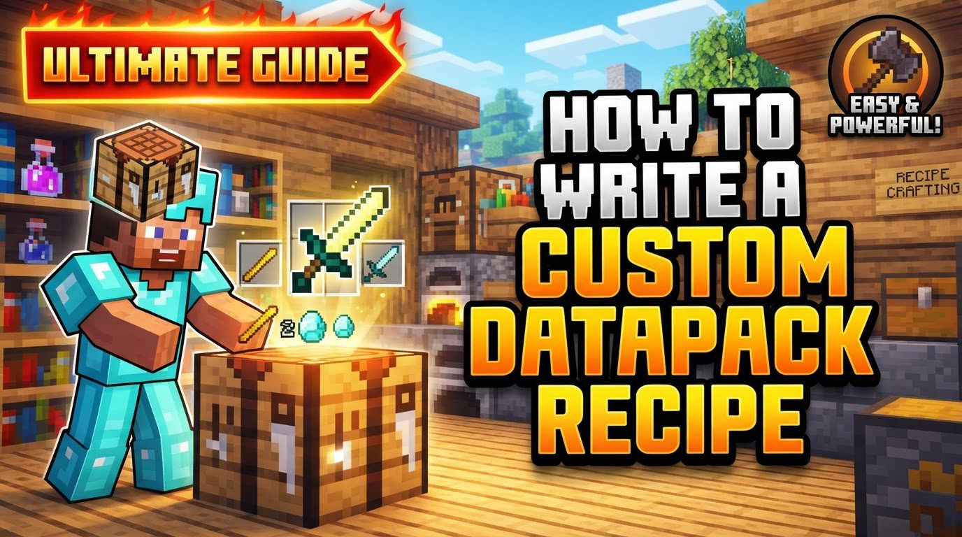 How to write a custom datapack recipe